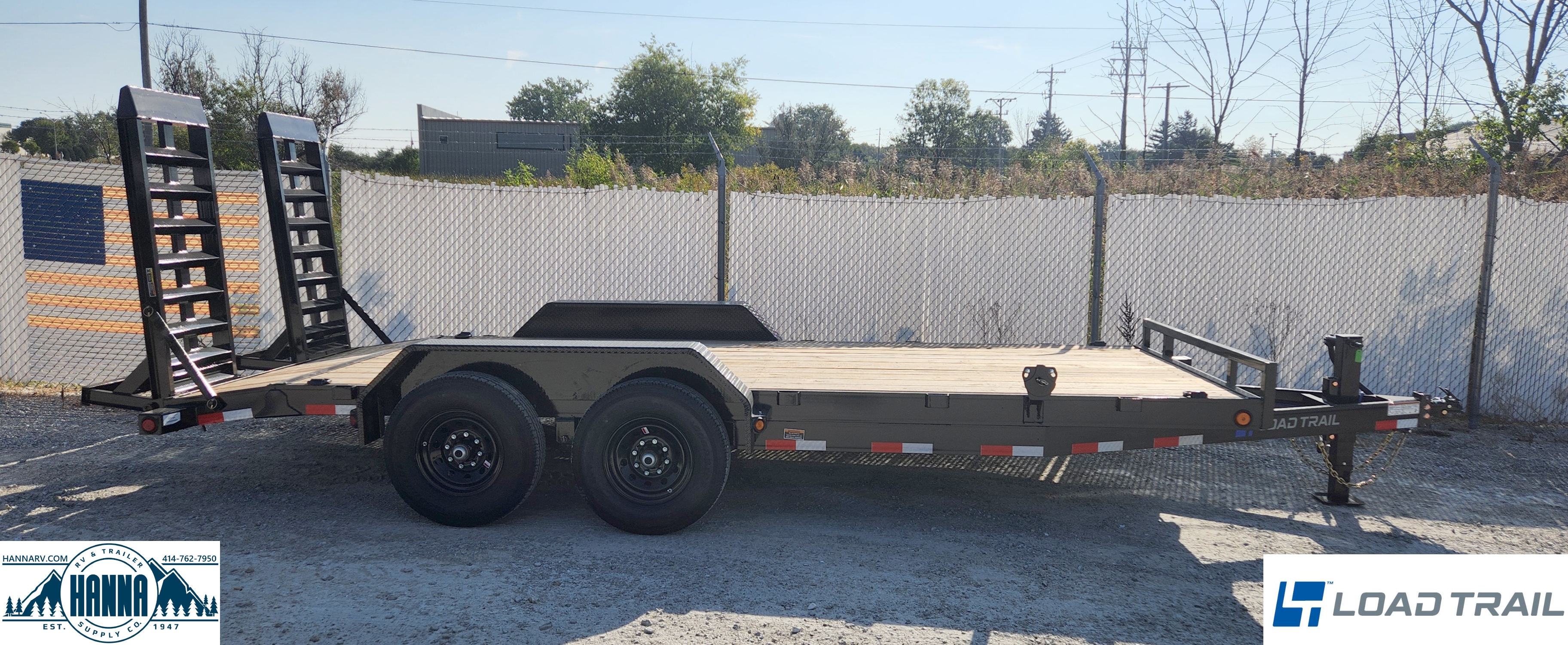 Load Trail 83 X 18 Tandem Axle 14,000 Lb Steel Car Hauler / Equipment Trailer